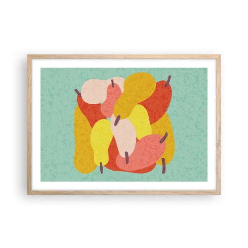 Plakat w ramie jasny dąb - Spróbuj letniego słońca - 70x50 cm