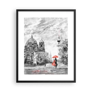 Plakat w czarnej ramie - Berlińskie spotkanie - 40x50 cm