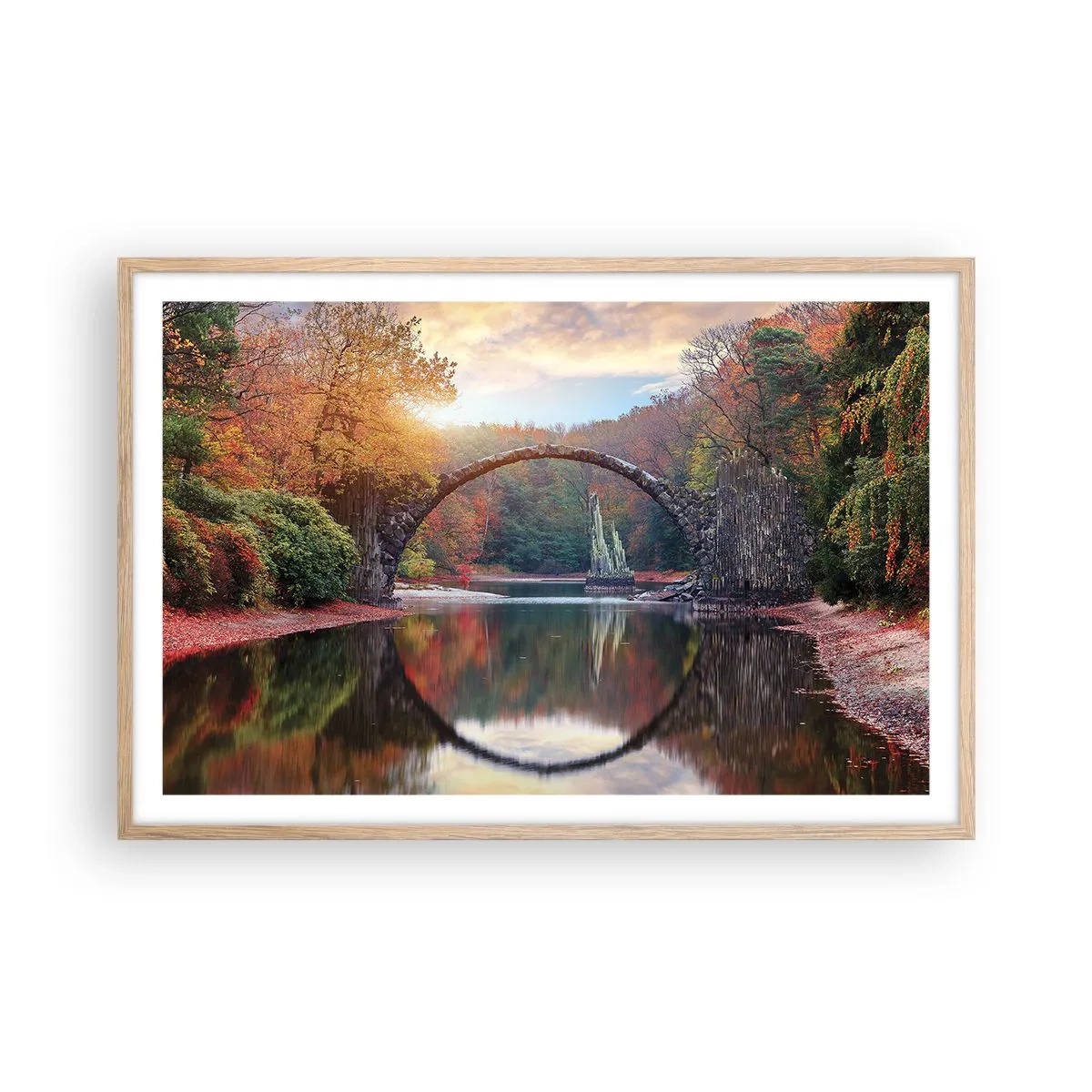 Plakat w ramie jasny dąb - Po drugiej stronie lustra - 91x61 cm