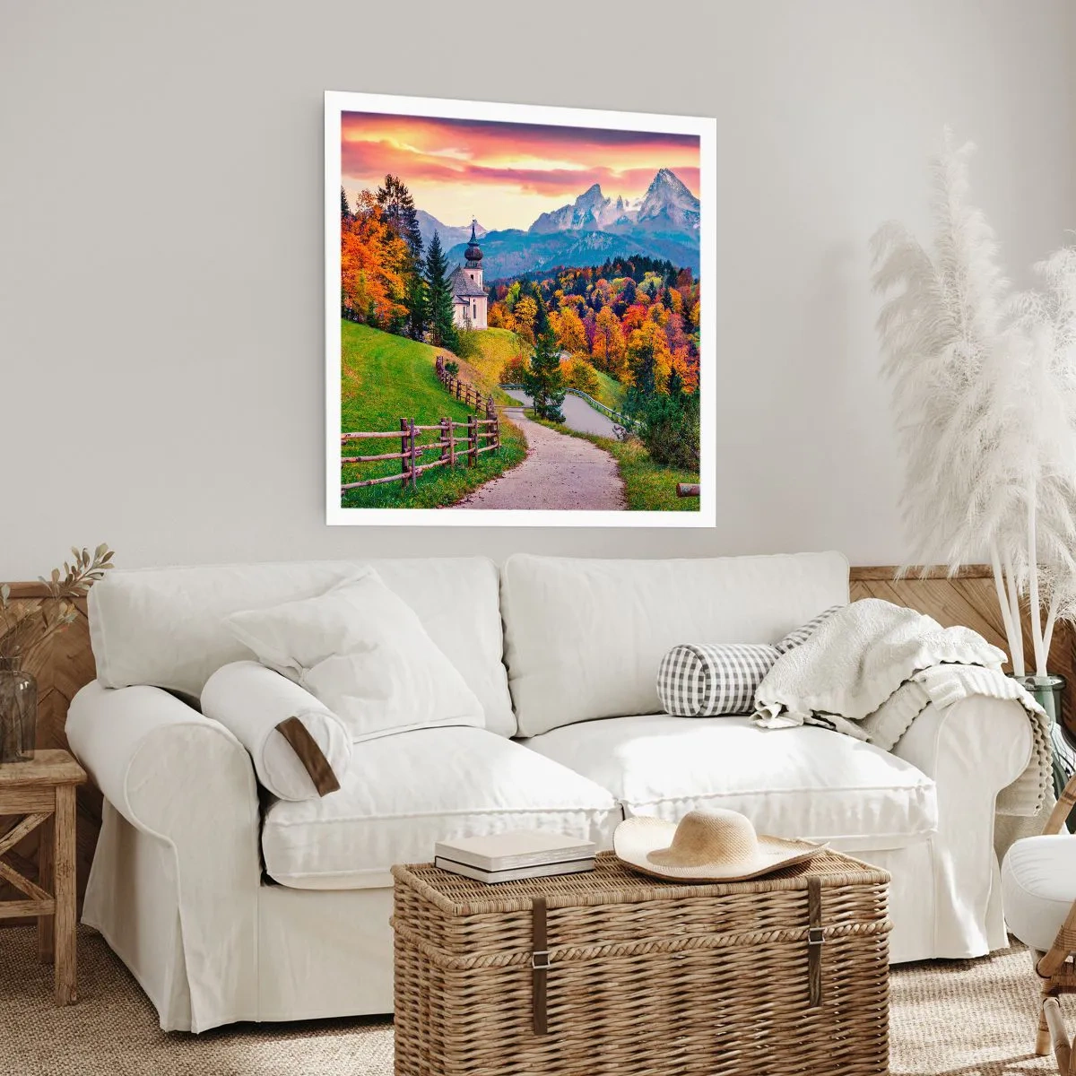 Plakat - Pejzaż jak malowanie - 60x60 cm