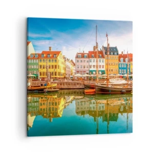 Obraz na płótnie - Nad wodą gładką jak lustro - 50x50 cm