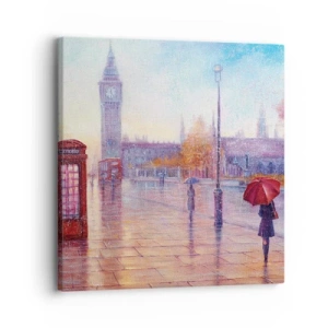 Obraz na płótnie - Londyński jesienny dzień - 30x30 cm