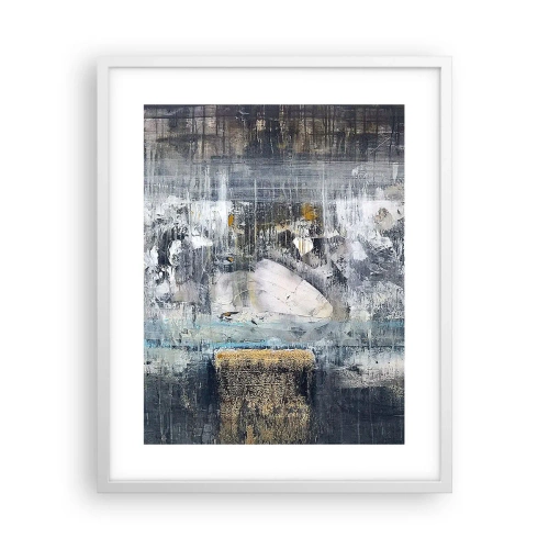 Plakat w białej ramie - Jak po lodzie, jak po grudzie - 40x50 cm