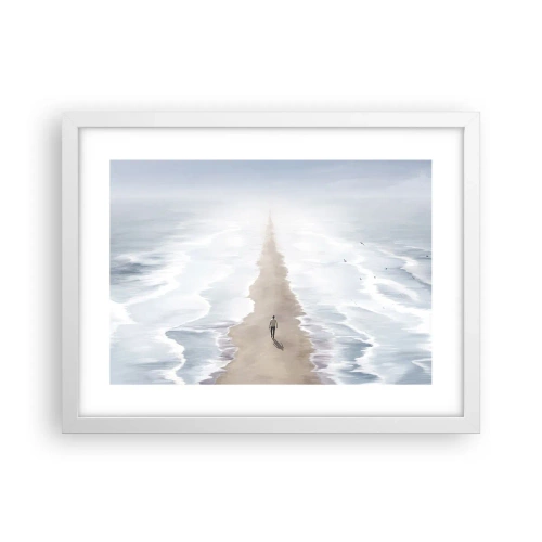 Plakat w białej ramie - Jasna przyszłość - 40x30 cm
