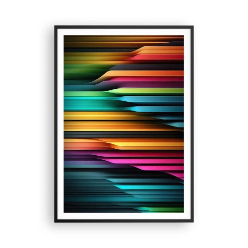 Plakat w czarnej ramie - Świetlne organy - 70x100 cm