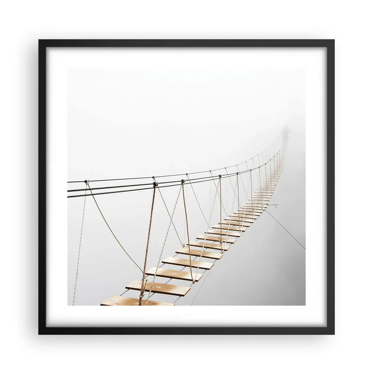 Plakat w czarnej ramie - Dokąd cię zaprowadzi? - 50x50 cm