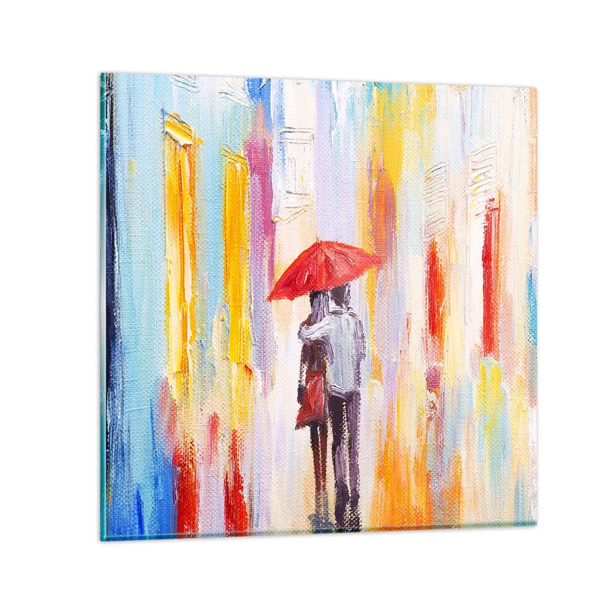 Obraz na szkle - Niech pada dalej - 30x30 cm