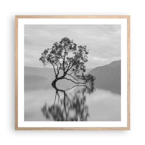 Plakat w ramie jasny dąb - Jest taki kraj - 60x60 cm