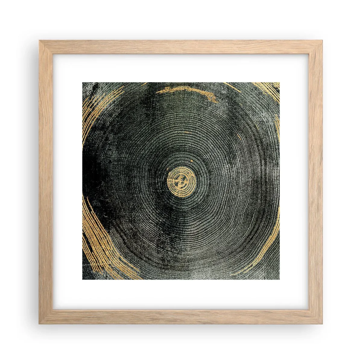 Plakat w ramie jasny dąb - Zmiana i trwanie - 30x30 cm