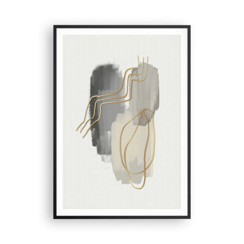 Plakat w czarnej ramie - Trwanie i ruch - 70x100 cm
