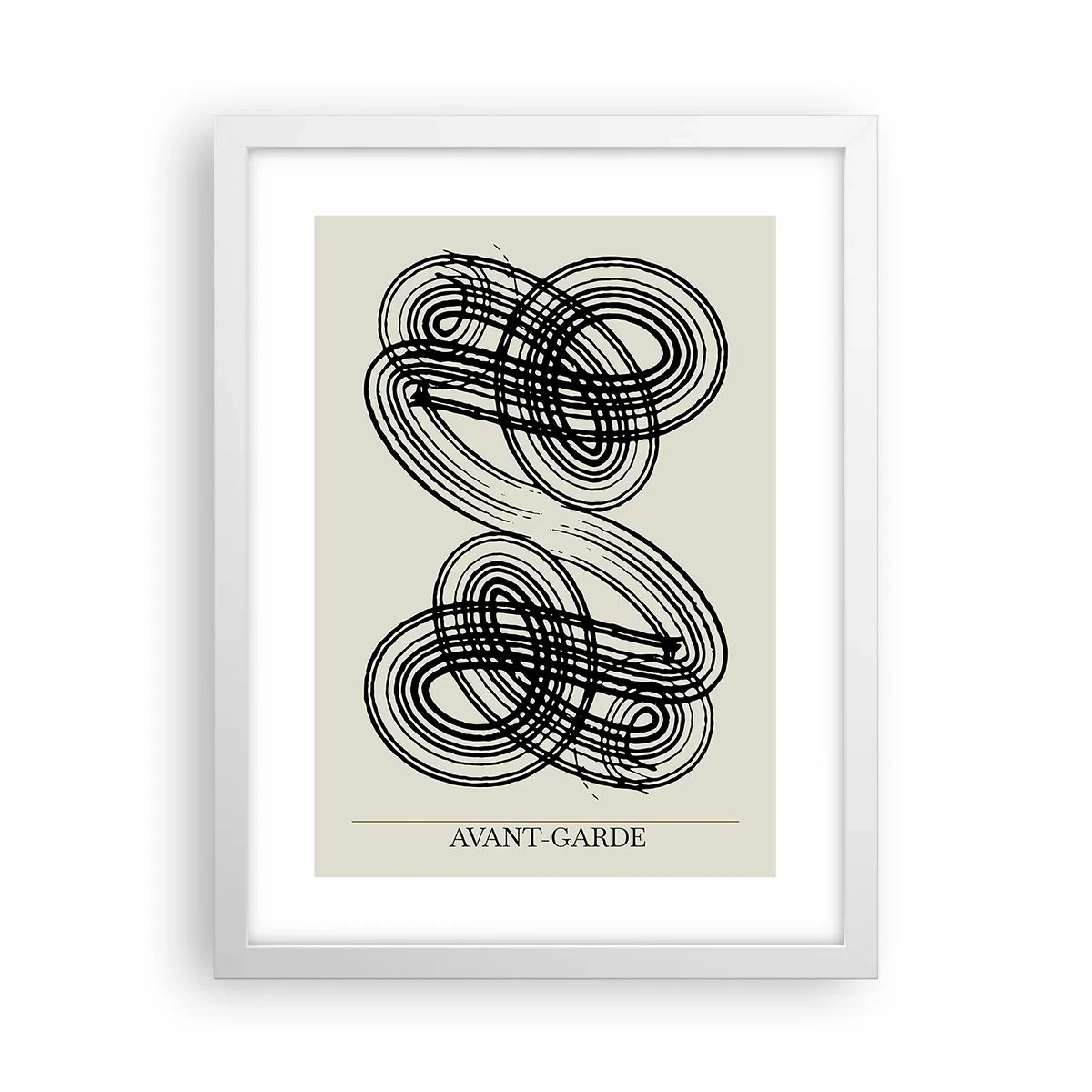 Plakat w białej ramie - Wyszło spontanicznie - 30x40 cm