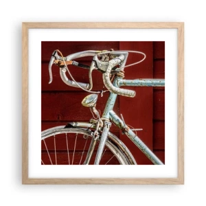 Plakat w ramie jasny dąb - Stworzony do zwycięstw - 40x40 cm