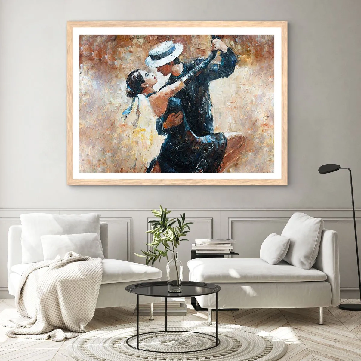 Plakat w ramie jasny dąb - A la Rudolf Valentino - 100x70 cm