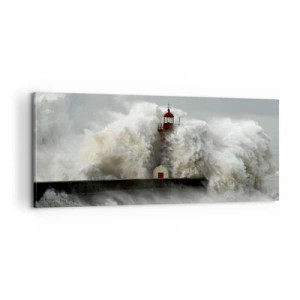 Obraz na płótnie - Gniew oceanu - 100x40 cm