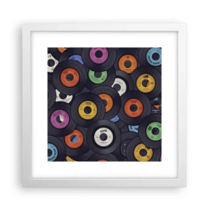 Plakat w białej ramie - Kolory klasyki - 30x30 cm