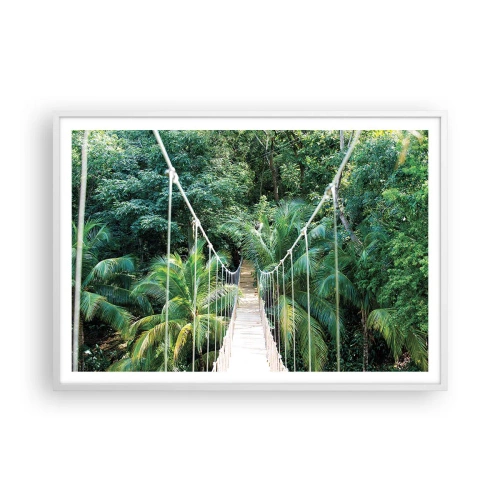 Plakat w białej ramie - Welcome to the jungle! - 100x70 cm