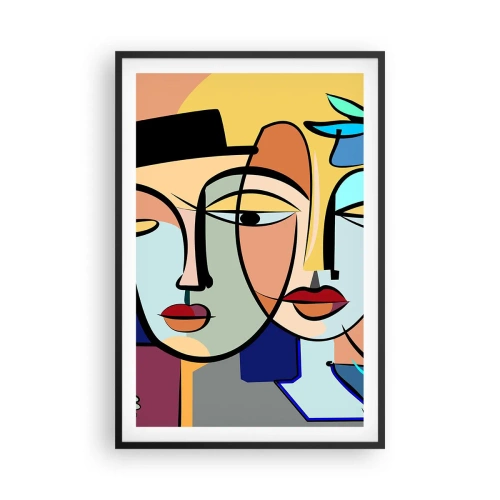 Plakat w czarnej ramie - Picassowskie randez vous - 61x91 cm