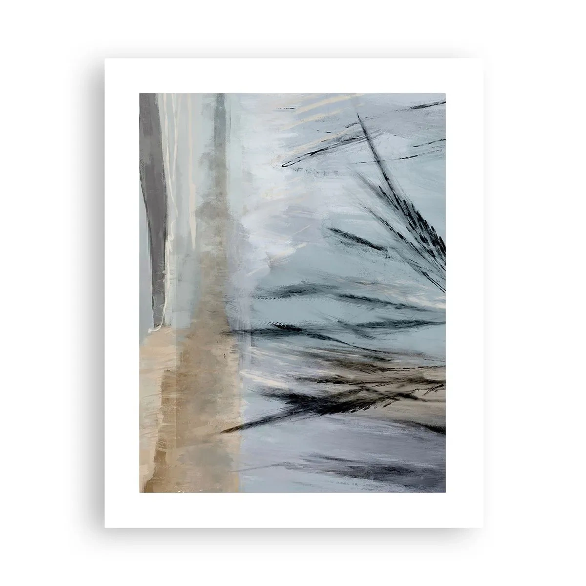 Plakat - Zimowe pola - 40x50 cm