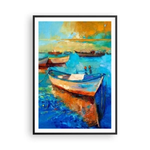 Plakat w czarnej ramie - W południowej zatoce - 70x100 cm