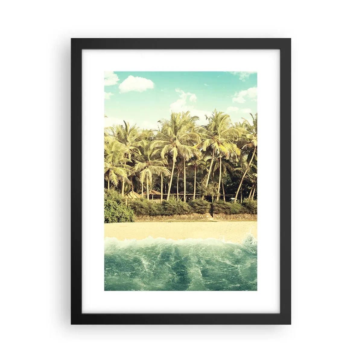 Plakat w czarnej ramie - A może tutaj? - 30x40 cm