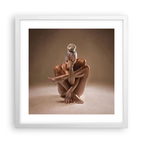 Plakat w białej ramie - Jedność ciała i ducha - 40x40 cm