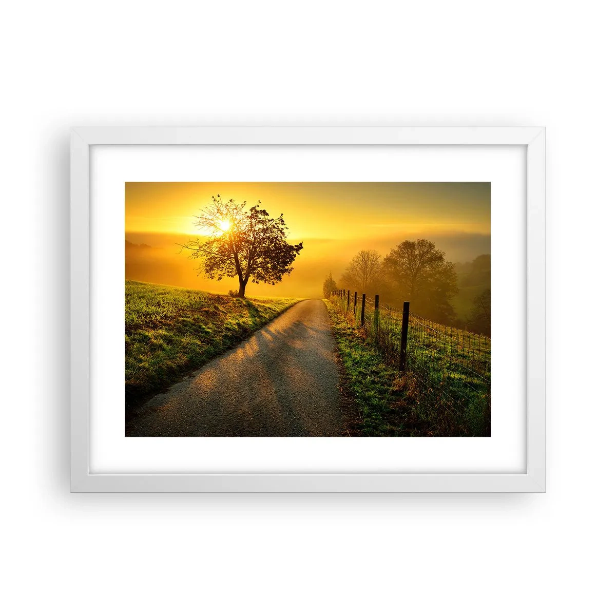 Plakat w białej ramie - Miodne popołudnie - 40x30 cm