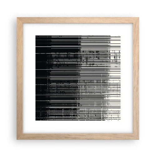 Plakat w ramie jasny dąb - Fale i drgania - 30x30 cm