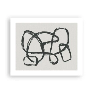 Plakat - Zapętlona abstrakcja - 50x40 cm