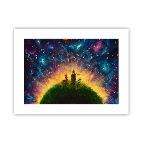 Plakat - Miłość i przyjaźń - cały świat - 40x30 cm