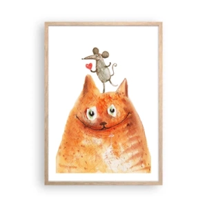 Plakat w ramie jasny dąb - Paradoksy miłości - 50x70 cm