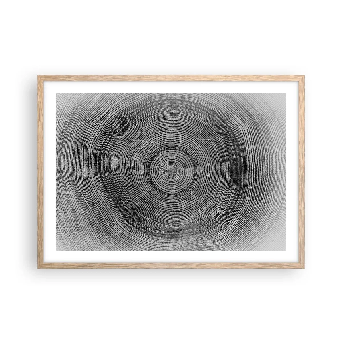 Plakat w ramie jasny dąb - Znak czasu - 70x50 cm