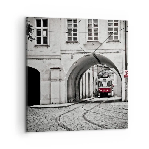 Obraz na płótnie - Przez miejski labirynt - 50x50 cm