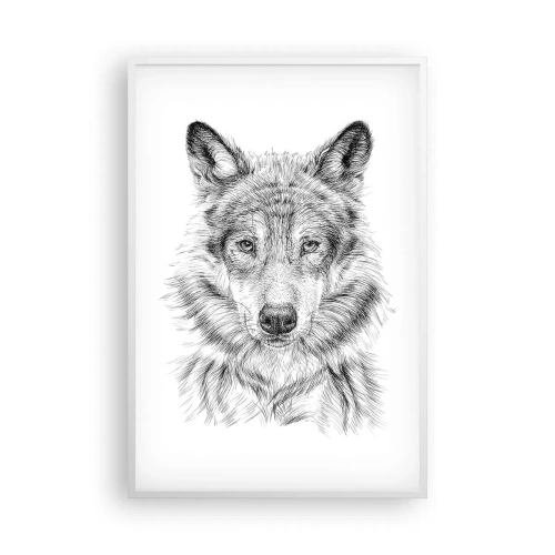 Plakat w białej ramie - Urodzony przywódca - 61x91 cm