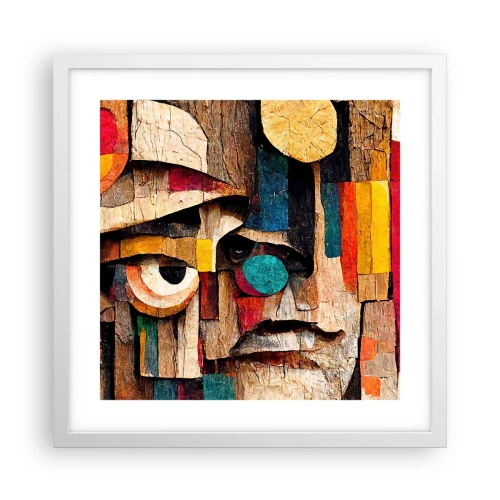 Plakat w białej ramie - Widzę cię… - 40x40 cm