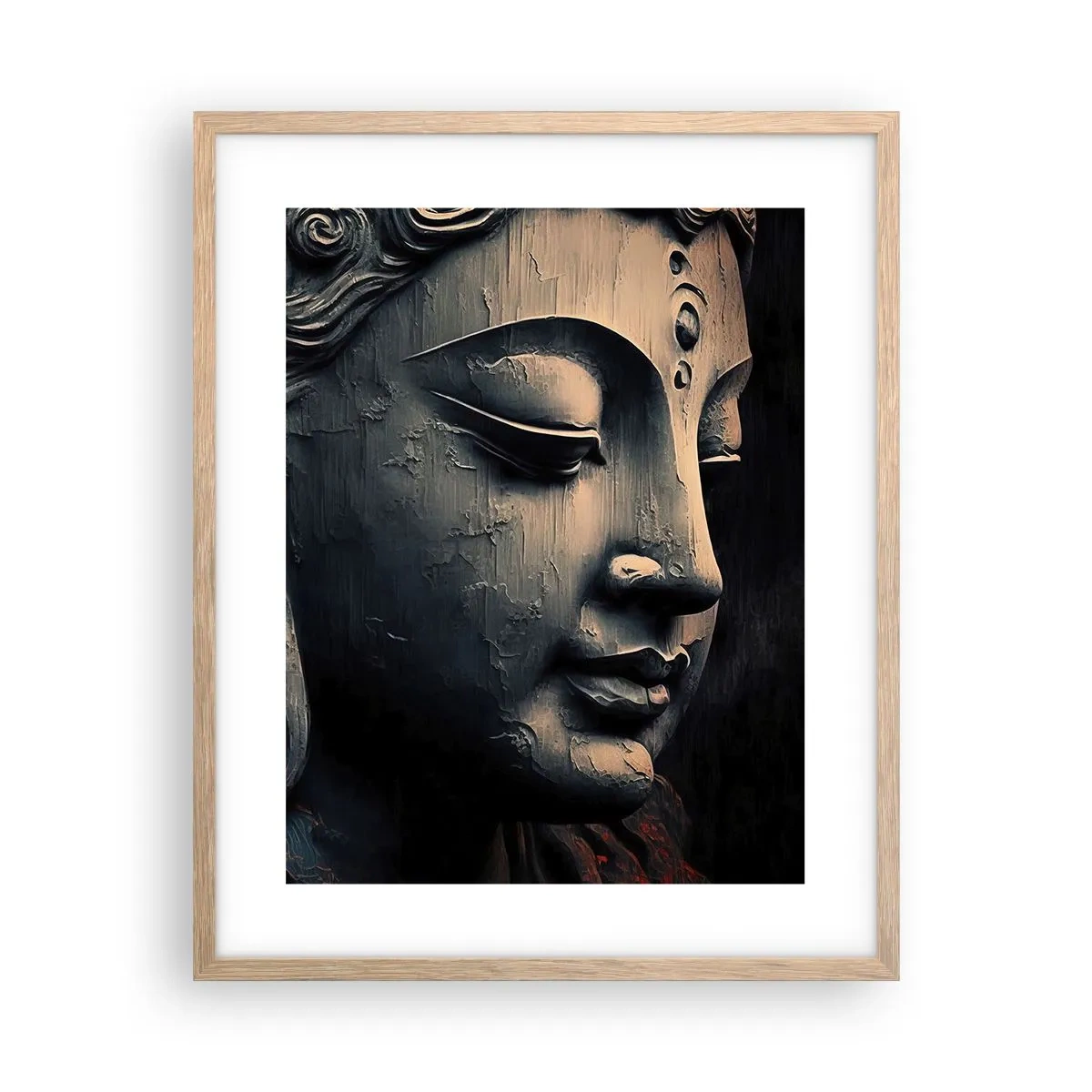 Plakat w ramie jasny dąb - W zgodzie ze światem - 40x50 cm