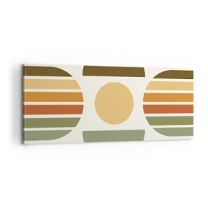 Obraz na płótnie - W kolorach ziemi - 100x40 cm