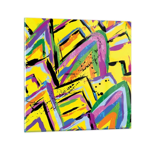 Obraz na szkle - Aż krzyczy z radości - 30x30 cm