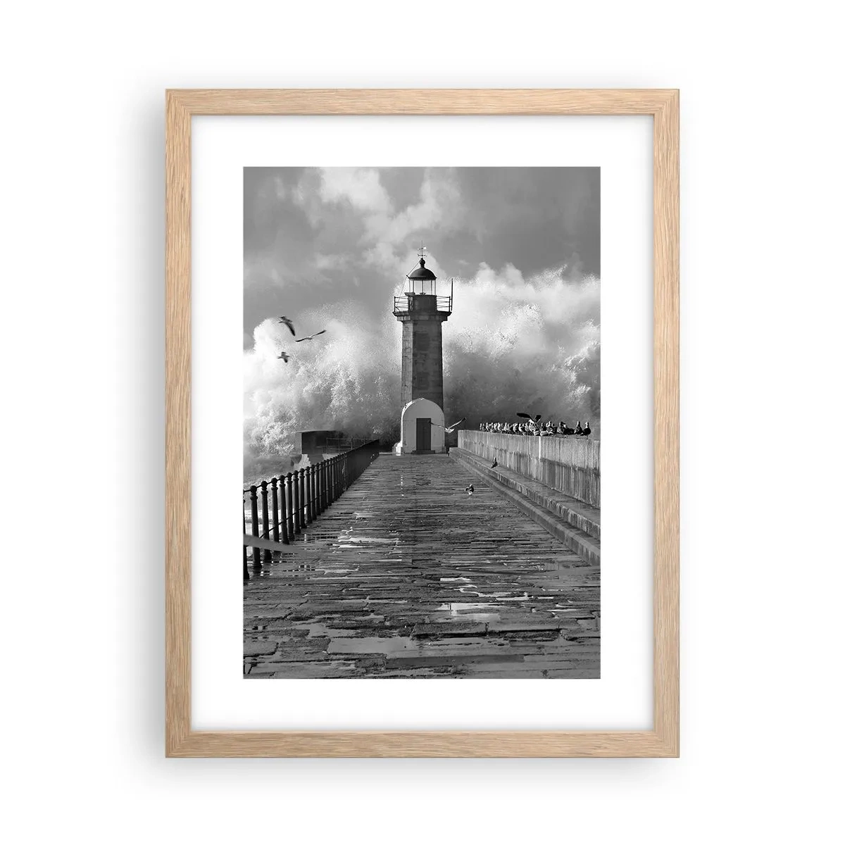 Plakat w ramie jasny dąb - Nieustraszona  - 30x40 cm