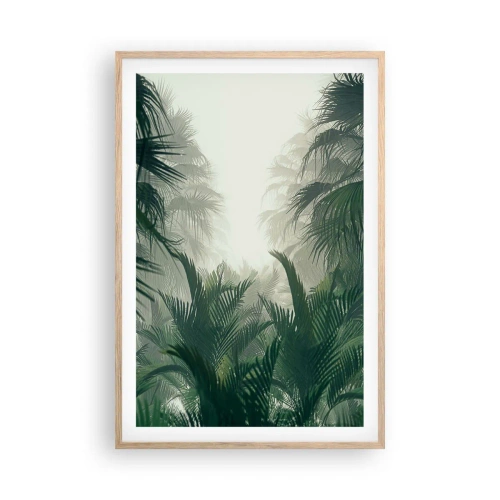 Plakat w ramie jasny dąb - Tropikalna tajemnica - 61x91 cm