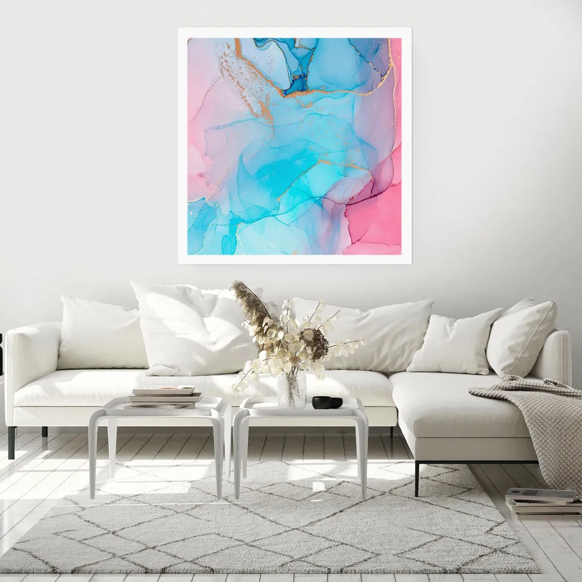 Plakat - Spotkanie i przenikanie - 60x60 cm