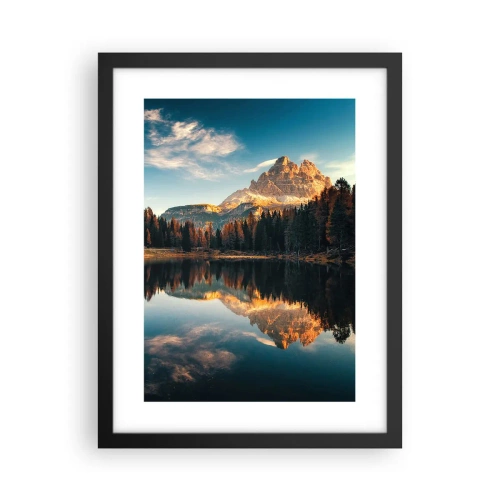 Plakat w czarnej ramie - Pejzaż podwójny - 30x40 cm