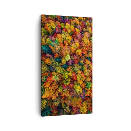 Obraz na płótnie - Bukiet jesiennych drzew - 45x80 cm