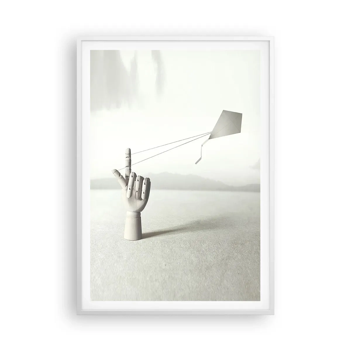 Plakat w białej ramie - Próba sił - 70x100 cm