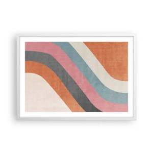 Plakat w białej ramie - Kompozycja diagonalna – ruch - 70x50 cm