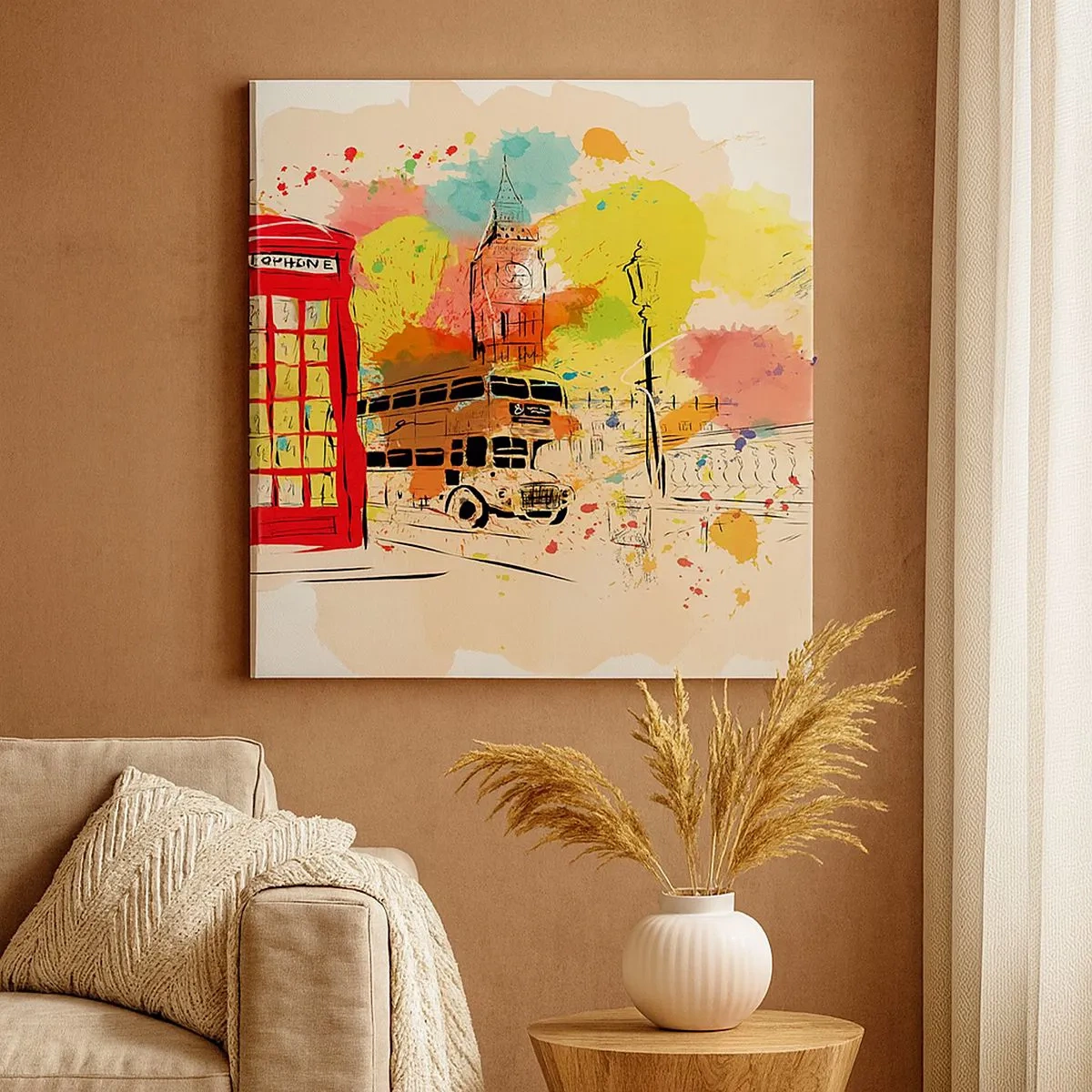 Obraz na płótnie - Miasto rozmaitości - 30x30 cm