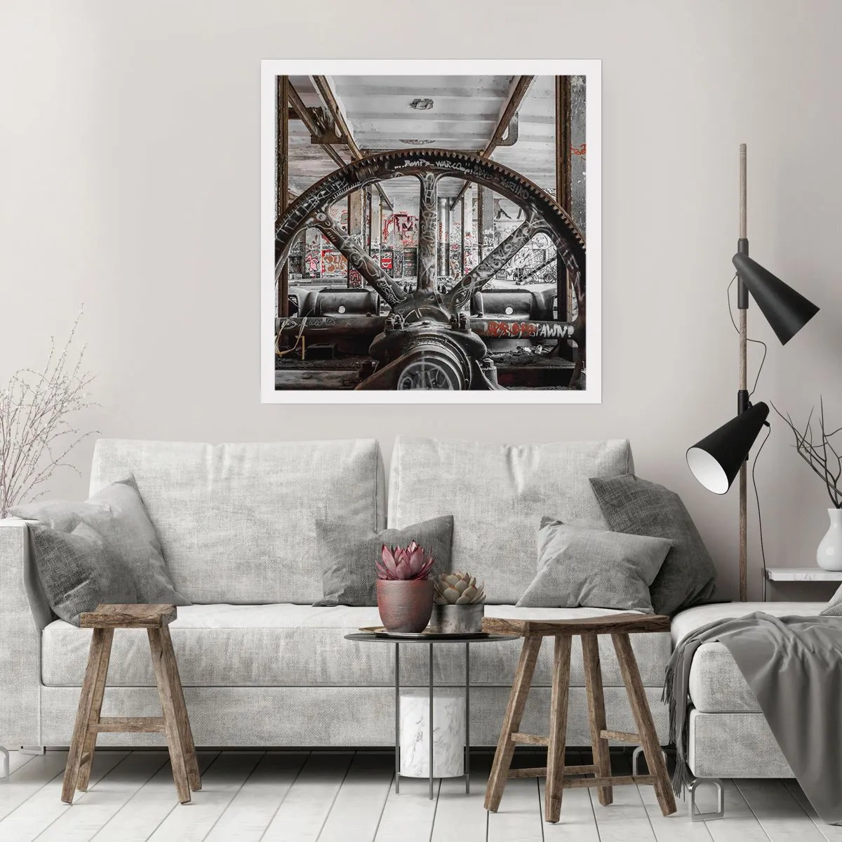 Plakat - Sekretne życie fabryki - 50x50 cm