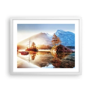 Plakat w białej ramie - Natura w nowym świetle - 50x40 cm