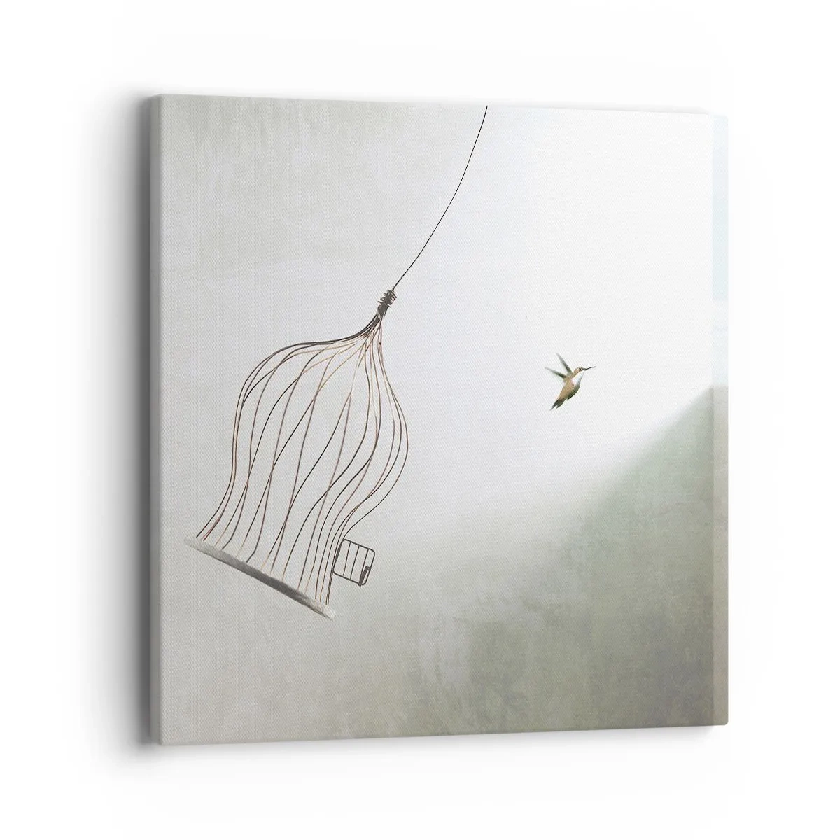 Obraz na płótnie - W swoim żywiole - 40x40 cm