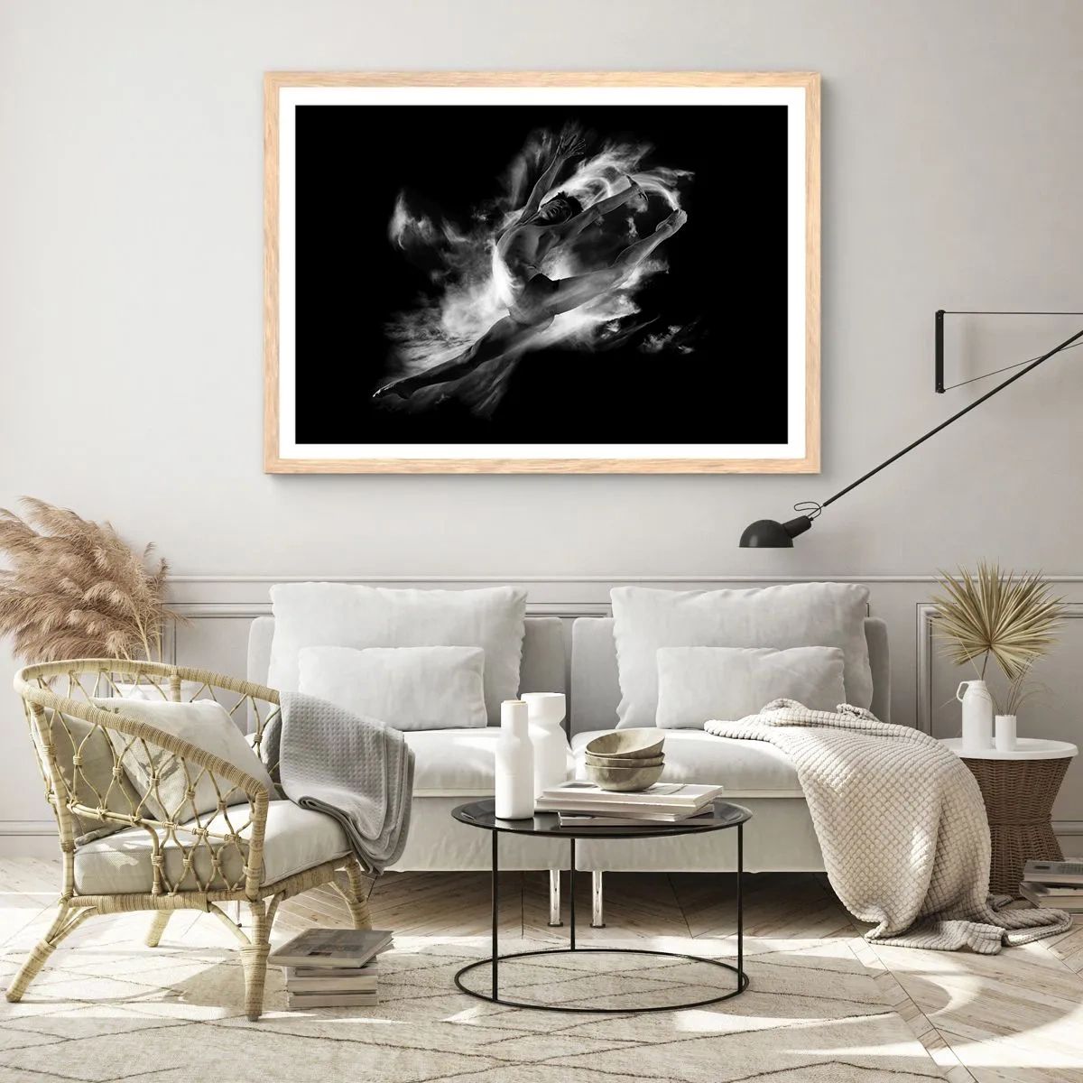 Plakat w ramie jasny dąb - Zatrzymany w locie - 40x30 cm