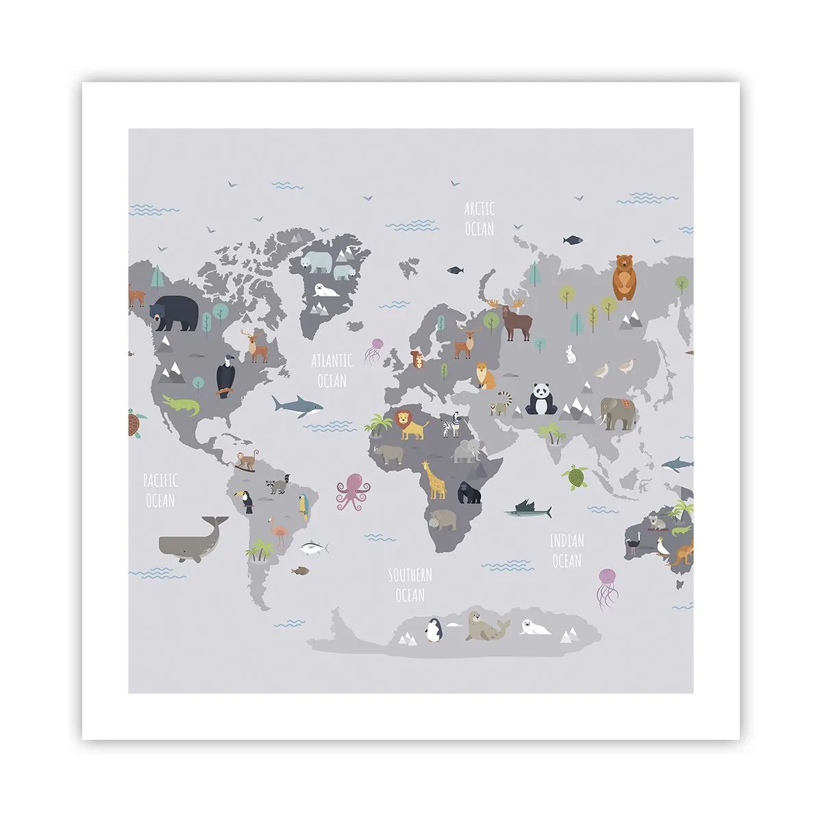 Plakat - Powiedz mi, skąd jesteś… - 50x50 cm